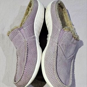 Spenco Plush Clog Mule‎ shoes 7.5 LavenderSlip-on Slip Resistant Arch support